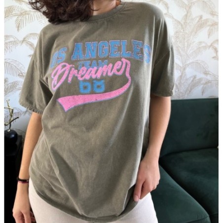 Tee-Shirt Los Angeles Kaki