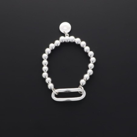 Bracelet perles rectangle Secret de Cuir
