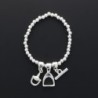 Bracelet perles élastique étrier Secret de Cuir