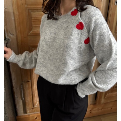 Pull Alba gris 
