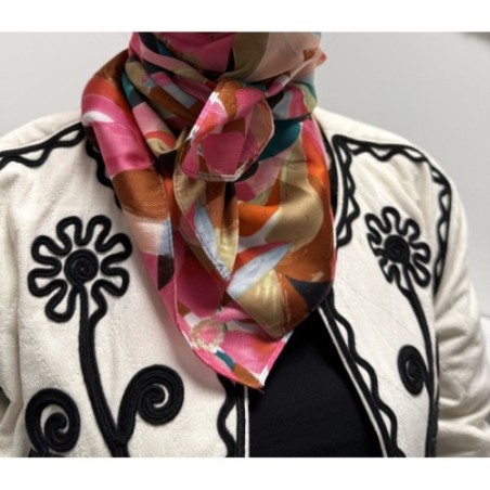 Foulard Tania fuschia