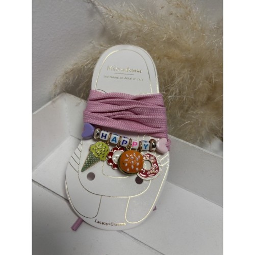 Lacets Grigri Rose/Burger