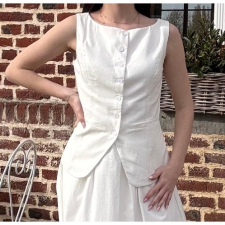 Gilet Louison Blanc
