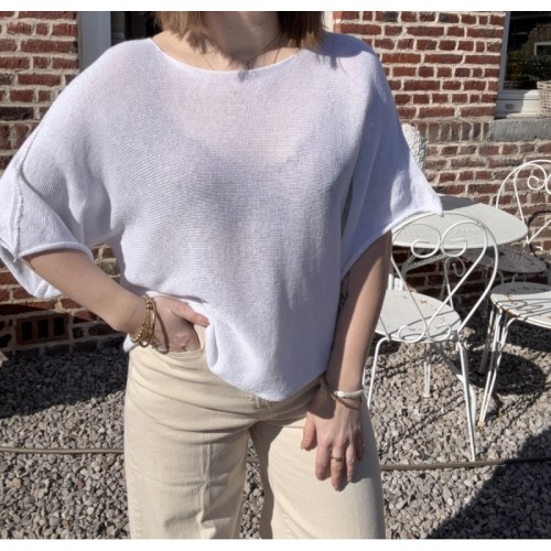 Pull Sacha Blanc