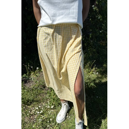 Jupe Vichy jaune