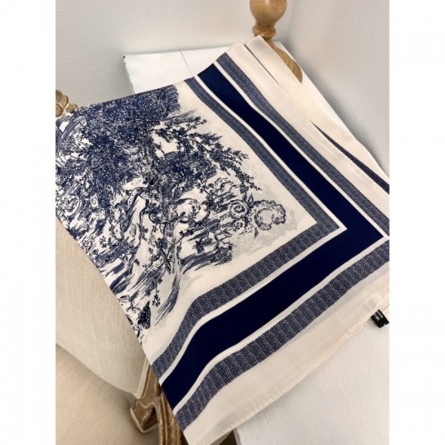 Foulard jungle marine