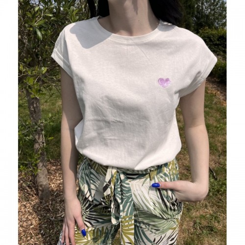 Tee shirt hearth rose