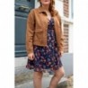 VESTE COTON CAMELLE