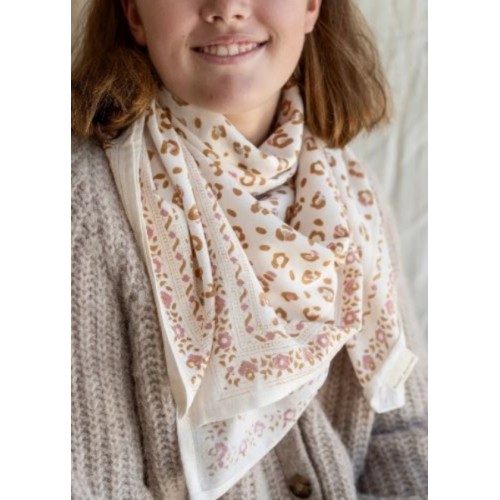 GRAND FOULARD LEOPARD...