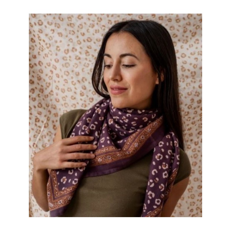 GRAND FOULARD LEOPARD - BENGAL SUREAU