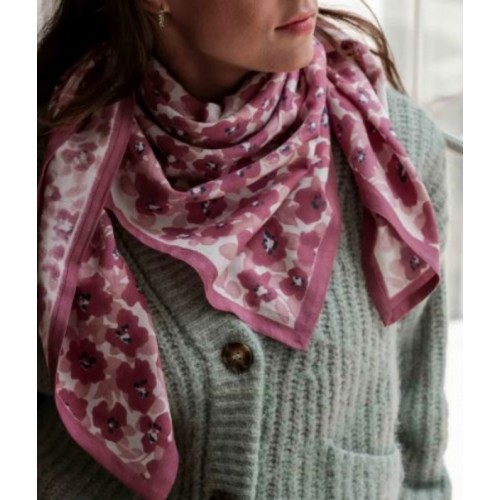 GRAND FOULARD POSY DAHLIA