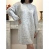 ROBE EN LAINE CHARLIE - GRIS CLAIR