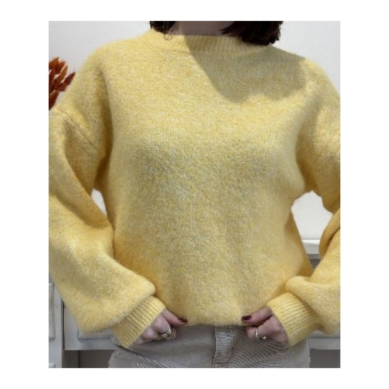 PULL EN LAINE AURORA JAUNE