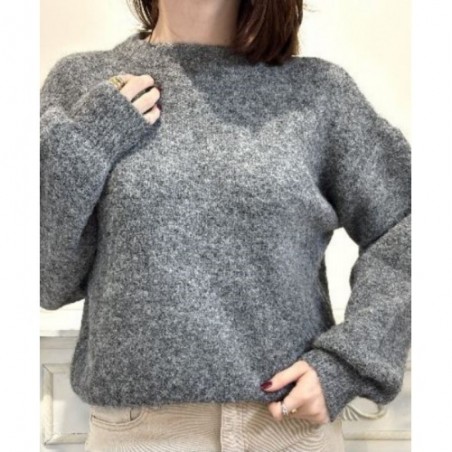 PULL EN LAINE AURORA GRIS ANTHRACITE