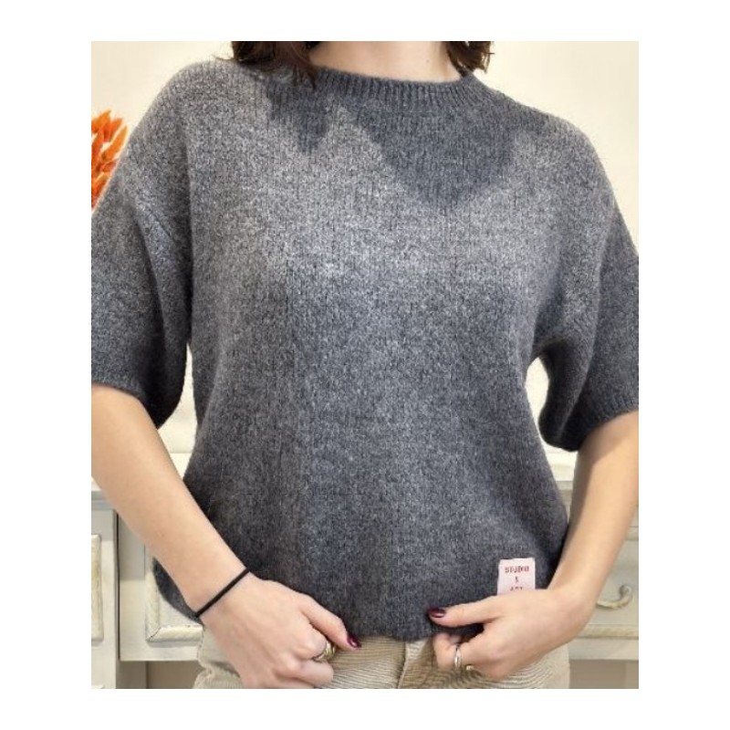 PULL BROOKE DOUX ALPAGA GRIS