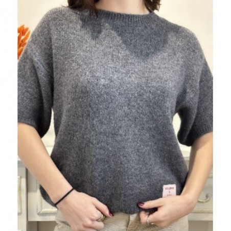 PULL  BROOKE DOUX ALPAGA GRIS