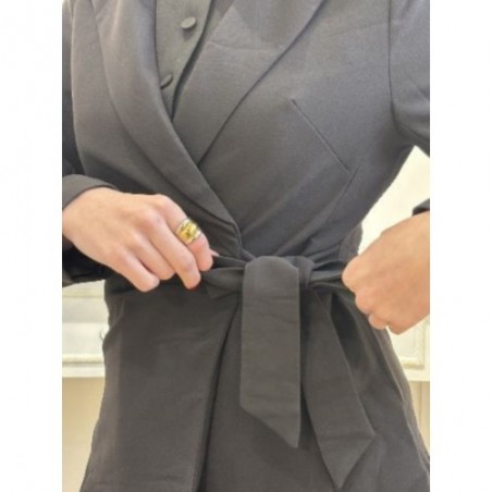 VESTE BLAZER CINTRE NOIR MONICA