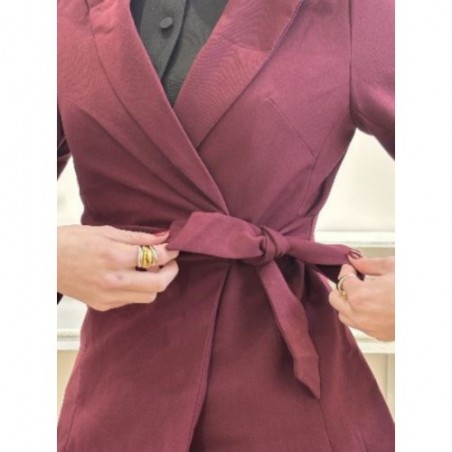 VESTE MONICA BORDEAUX