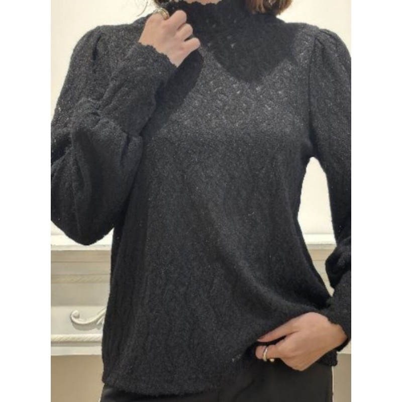 BLOUSE DENTELLE BLAKE NOIRE