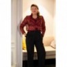 BLOUSE STARDUST BURGUNDY