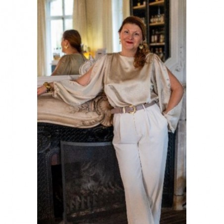 PANTALON FLUIDE JOEY ECRU