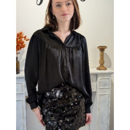 JUPE A SEQUINS MINUIT LUMIERE