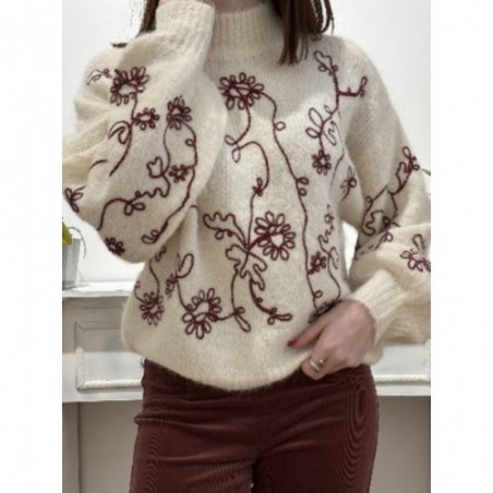 Pull étrainte bourgogne