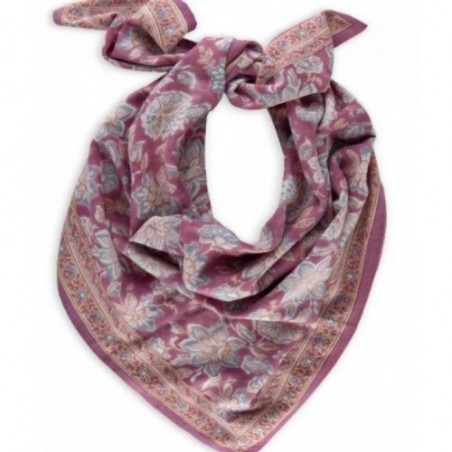 Petit foulard Matira sureau- Prune