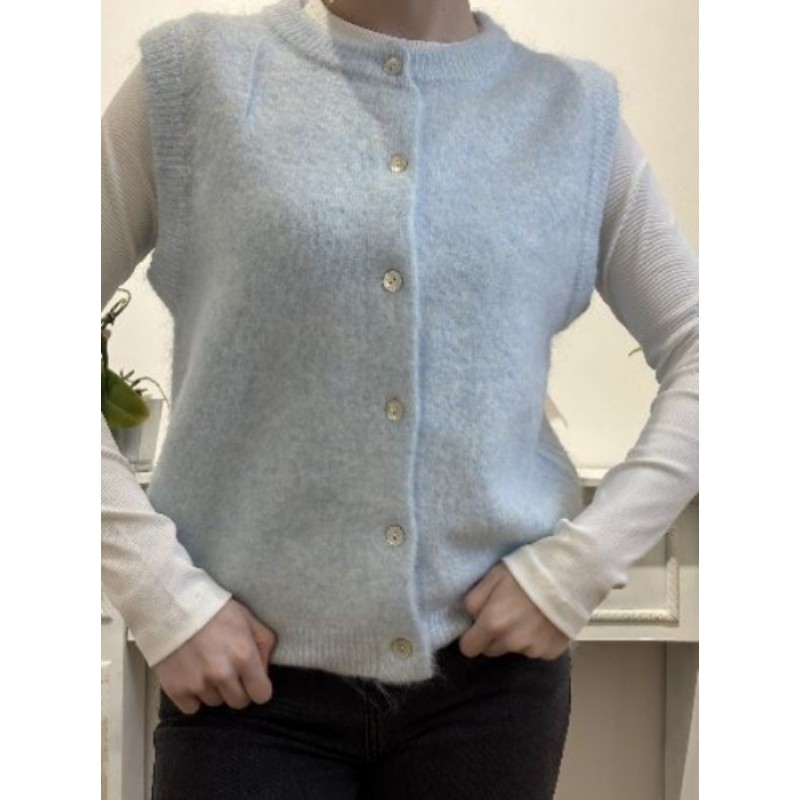 Les sans manches bleu ciel TU