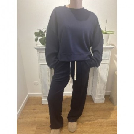 PANTALON JOGGING BLEU MARINE 