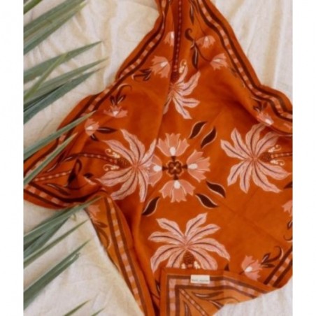 FOULARD BLOOM TERRACOTTA BINDI ATELIER