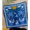 FOULARD TROPICAL SPIRIT BLUE BINDI ATELIER