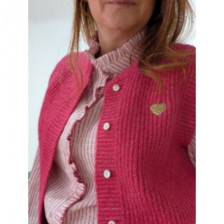 GILET ECLAT D'HIVER FUSHIA
