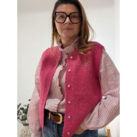 GILET ECLAT D'HIVER FUSHIA