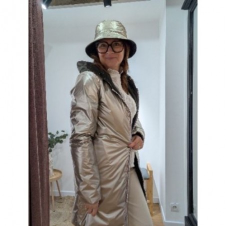 IMPER KAKI MI-SAISON REVERSIBLE