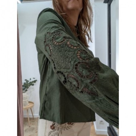 BLOUSE MARINA KAKI LIN