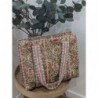 SAC COTON FLEUR BEIGE