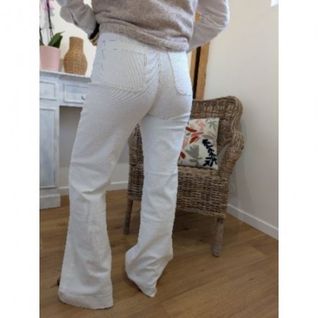 JEAN ELENA DENIM BLANC TAUPE ORAIJE PARIS