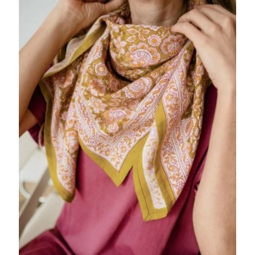 FOULARD INDIEN GARDA KHAKI...