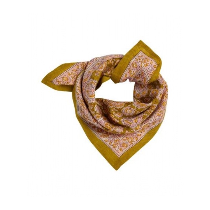 PETIT FOULARD GARDA KHAKI - BINDI ATELIER