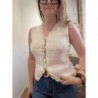 GILET SANS MANCHES MAEVA BEIGE