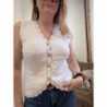 GILET SANS MANCHES MAEVA BLANC