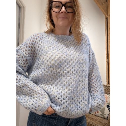 PULL PAULINE BLEU
