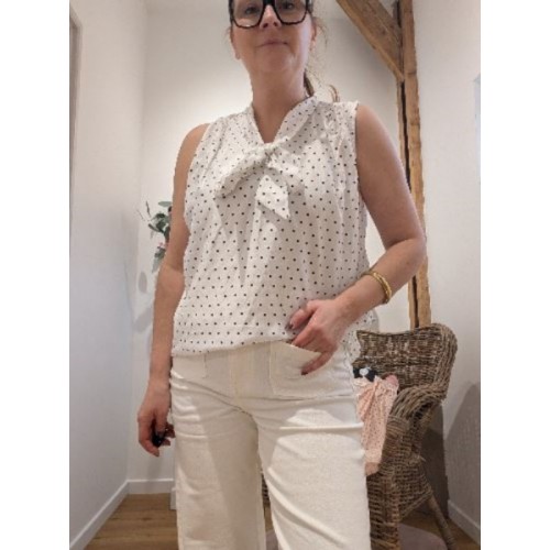 TOP ARIANNE BLANC