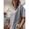 TEE-SHIRT RAYE CAMILLE