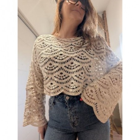 TOP EN CROCHET DOREA