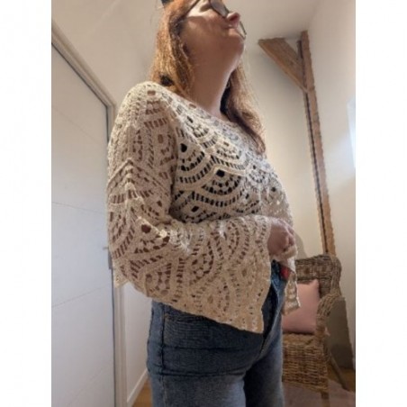 TOP EN CROCHET DOREA