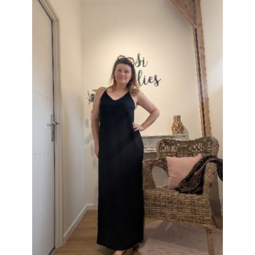 ROBE LONGUE PERRINE NOIR