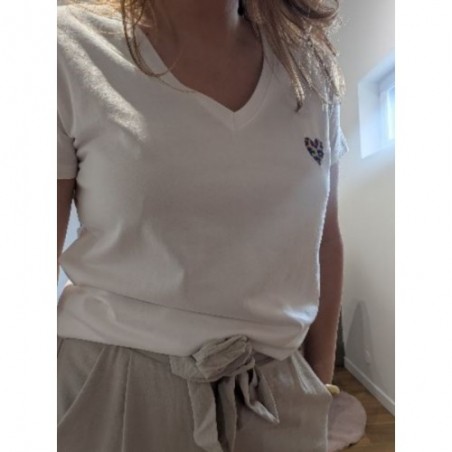 TSHIRT COEUR SAVANE